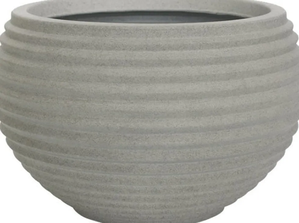 Intratuin bloempot Thijs grijs D 41 H 26 cm