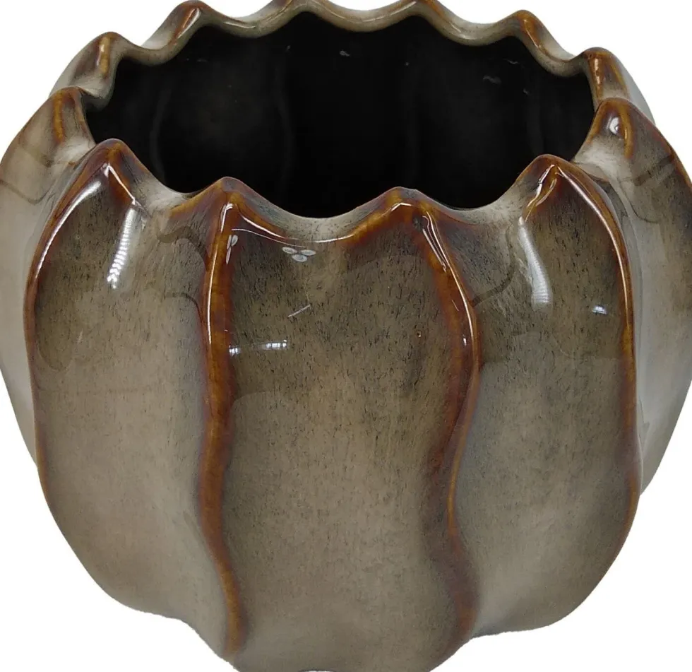 Intratuin bloempot Tiber bruin D 19 H 16,5 cm