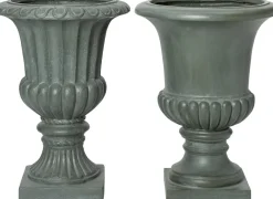 Intratuin bloempot Tilda glad grijs D 45 H 60,5 cm