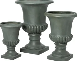Intratuin bloempot Tilda glad grijs D 45 H 60,5 cm
