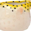 Intratuin bloempot Tim kogelvis geel 18,5 x 14 x 11,2 cm