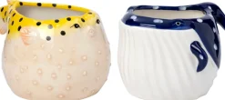 Intratuin bloempot Tim kogelvis geel 18,5 x 14 x 11,2 cm