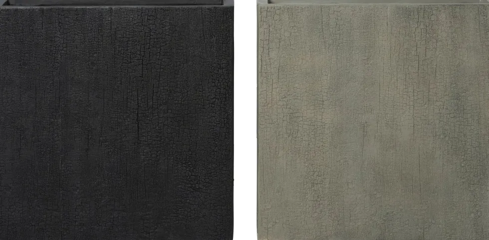 Intratuin bloempot Tino grijs 65 x 22 x 65 cm