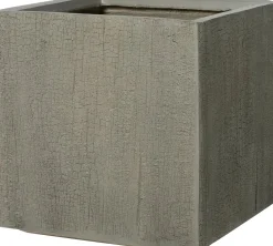 Intratuin bloempot Tino grijs 25 x 25 x 25 cm