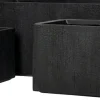 Intratuin bloempot Tino zwart 99 x 46 x 46 cm
