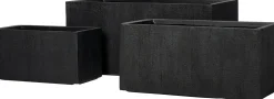Intratuin bloempot Tino zwart 99 x 46 x 46 cm