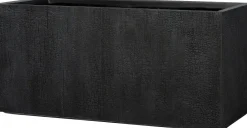 Intratuin bloempot Tino zwart 59 x 28,5 x 31 cm