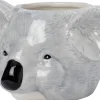 Intratuin bloempot Tom koala grijs 18,7 x 13,8 x 10,3 cm