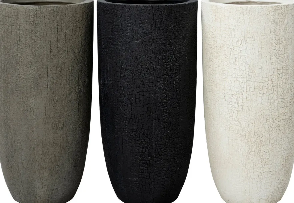 Intratuin bloempot Tom zwart D 35,5 H 69,5 cm