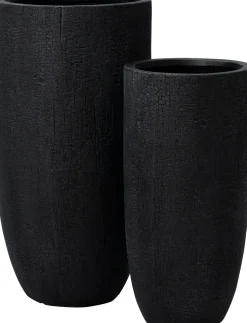 Intratuin bloempot Tom zwart D 35,5 H 69,5 cm
