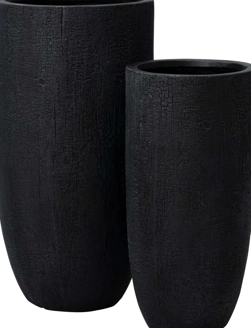 Intratuin bloempot Tom zwart D 35,5 H 69,5 cm