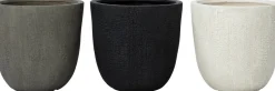 Intratuin bloempot Tom zwart D 35 H 34 cm