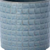 Intratuin bloempot Torre blauw D 19,5 H 19 cm