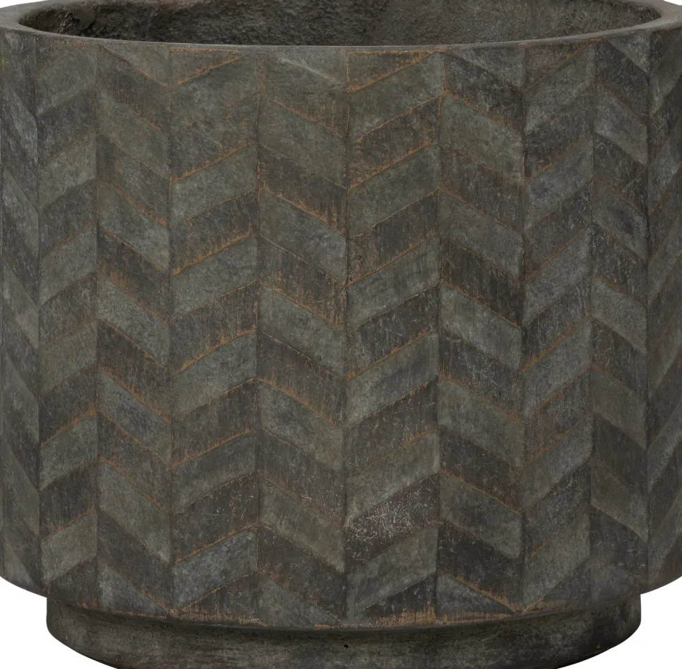 Intratuin bloempot Ulla zwart D 32 H 26 cm