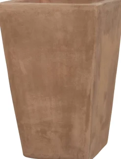 Intratuin bloempot Usain bruin 34 x 34 x 50 cm