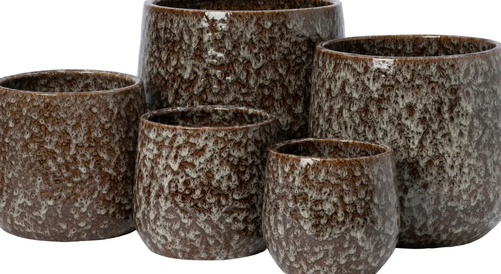 Intratuin bloempot Usul bruin D 26 H 24 cm