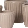 Intratuin bloempot Vajen beige D11 H 11 cm