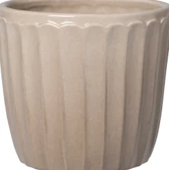 Intratuin bloempot Vajen beige D11 H 11 cm