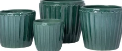 Intratuin bloempot Vajen groen D 17 H 15 cm