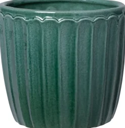 Intratuin bloempot Vajen groen D 17 H 15 cm