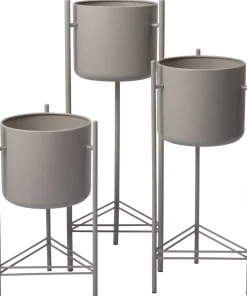 Intratuin bloempot Vajen op poten grijs D 28 H 81 cm