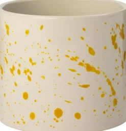 Intratuin bloempot Veau wit / geel D 13 H 11 cm