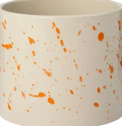 Intratuin bloempot Veau wit / oranje D 13 H 11 cm