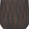 Intratuin bloempot Vesuvius rood / zwart D 26 H 28,5 cm