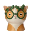 Intratuin bloempot Vona wit / oranje D 13,2 H 14,3 cm