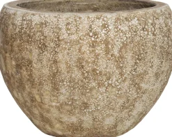 Intratuin bloempot Vulcano geel D 42 H 30 cm