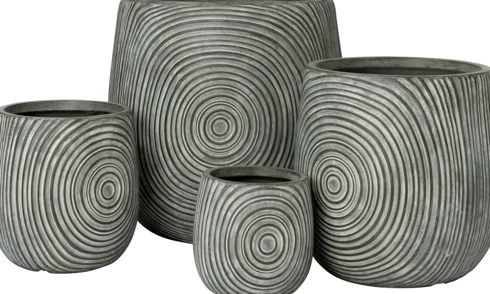 Intratuin bloempot Wen grijs D 32,5 H 32,5 cm