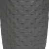Intratuin bloempot Wicker antraciet D 41 H 75 cm