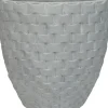 Intratuin bloempot Wicker grijs D 43 H 41 cm