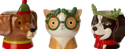 Intratuin bloempot Willow bruin / wit D 14,5 H 14,8 cm