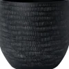 Intratuin bloempot Xanna antraciet D 27 H 25 cm