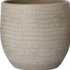 Intratuin bloempot Xanna beige D 27 H 25 cm