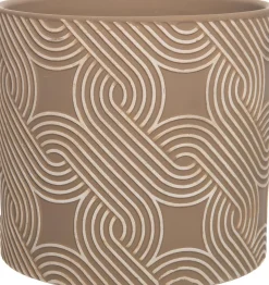 Intratuin bloempot Yaro grijs D 13,5 H 12,5 cm