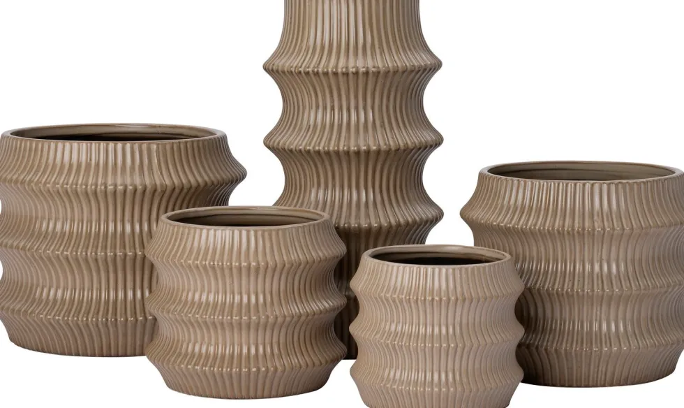 Intratuin bloempot Ylwa bruin D 16 H 13,5 cm