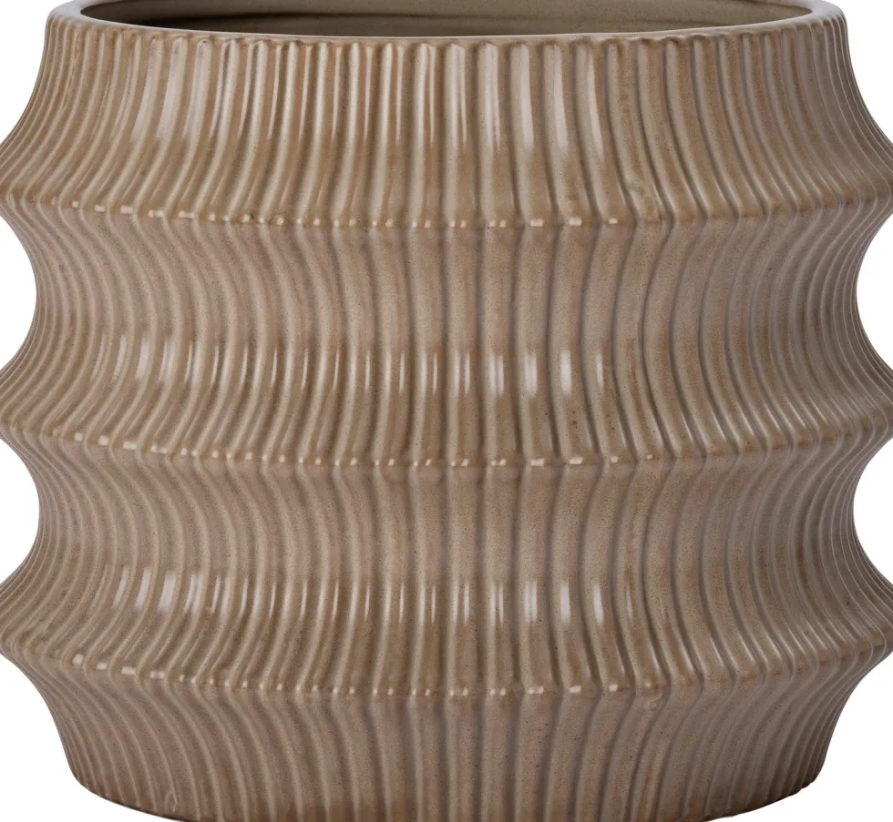 Intratuin bloempot Ylwa bruin D 13,5 H 11,5 cm