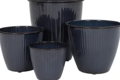 Intratuin bloempot Yuri blauw D 29 H 31 cm