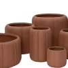 Intratuin bloempot Zhao bruin D 9 H 13 cm