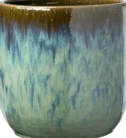 Intratuin bloempot Zuni blauw D 18 H 16 cm