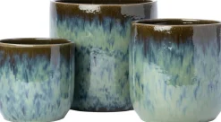 Intratuin bloempot Zuni blauw D 21 H 19 cm