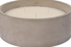 Intratuin citronellakaars Levi grijs 6 uur D 15 H 6 cm