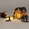 Intratuin De Brink kerstdorpminiatuur brandweerauto 15 x 8 x 10 cm
