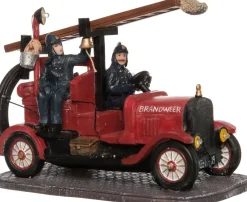 Intratuin De Brink kerstdorpminiatuur brandweerauto 15 x 8 x 10 cm