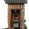 Intratuin De Brink kerstdorpminiatuur buitentoilet 8,5 x 8,5 x 11 cm