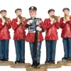 Intratuin De Brink kerstdorpminiatuur blaasorkest H 7,5 cm 7-delig