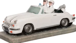 Intratuin De Brink kerstdorpminiatuur rijkspolitie porsche 14,3 x 6,5 x 6 cm