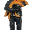 Intratuin De Brink kerstdorpminiatuur brandweerman met hond 3,8 x 3,8 x 7 cm